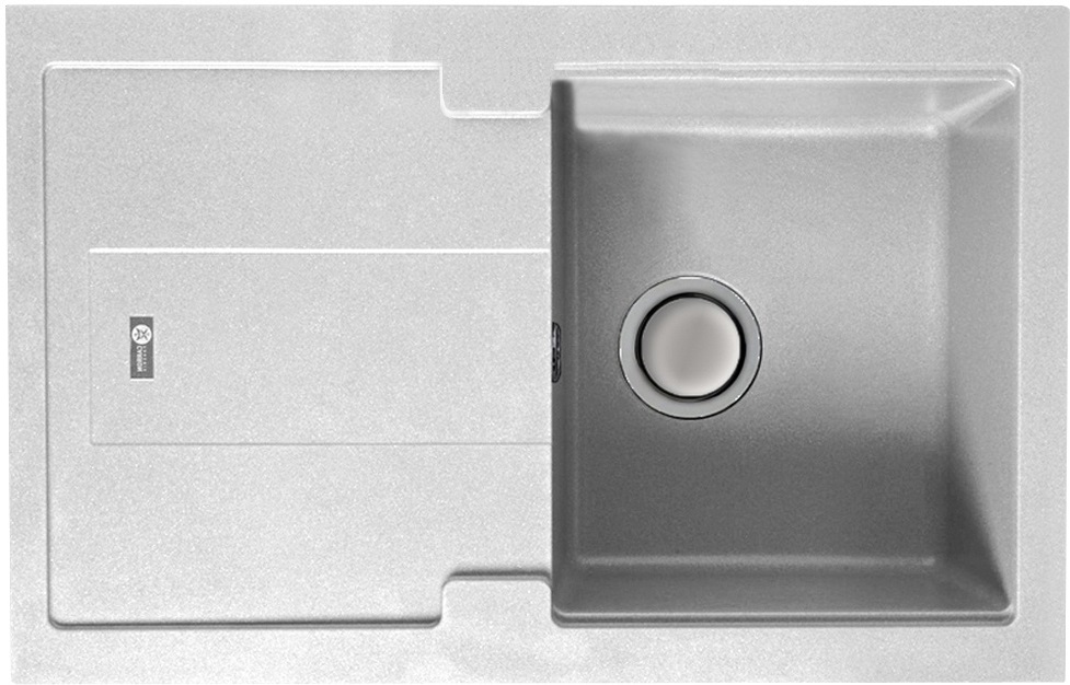 CARRON BALI 100 SINGLE BOWL GRANITE SINK - POLAR WHITE