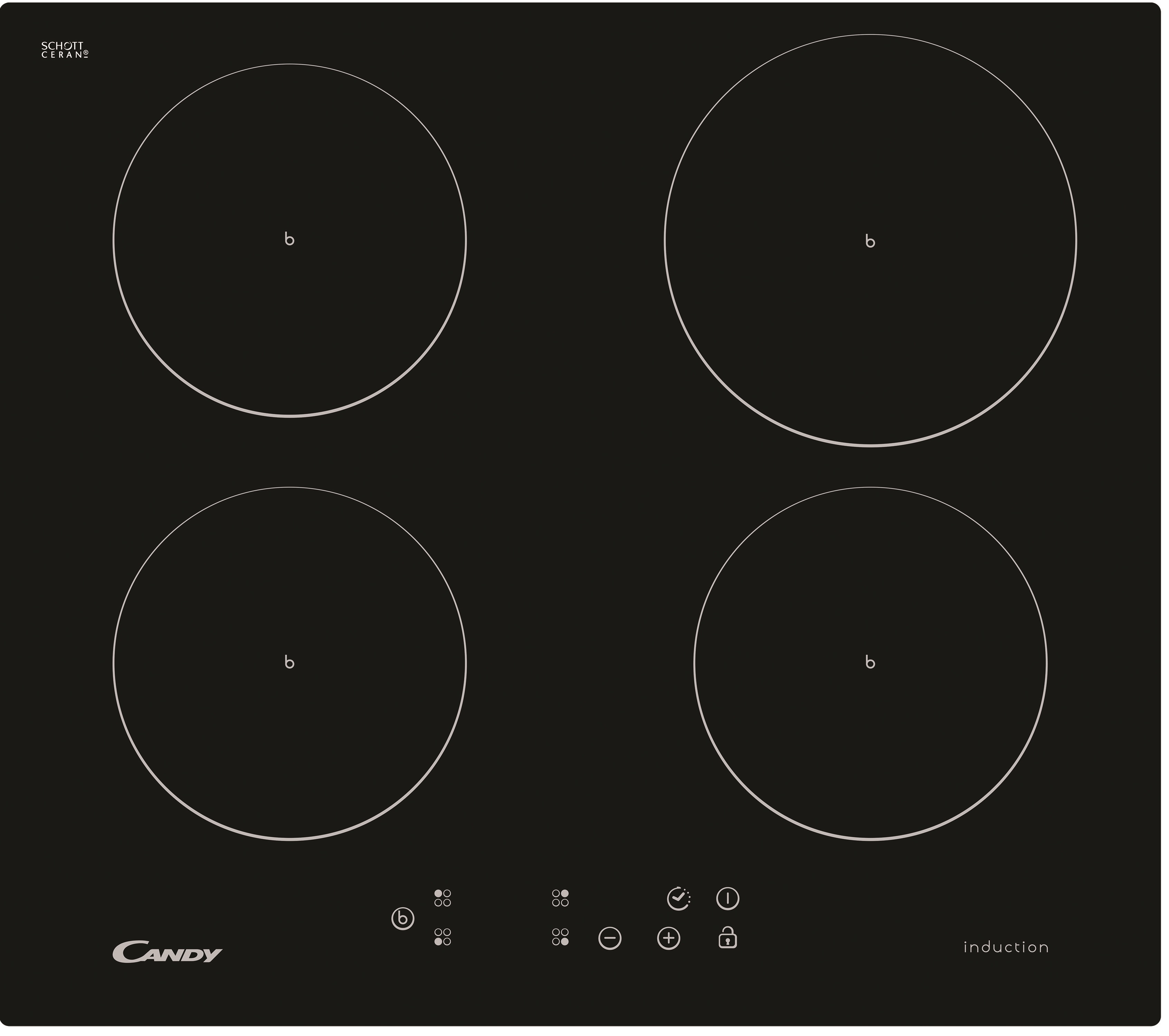 CANDY 60 INDUCTION HOB 13AMP CONNECTION BLACK GLASS