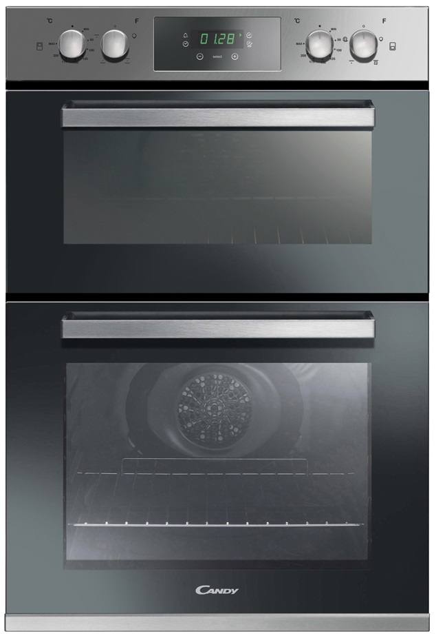 CANDY BUILT IN DOUBLE OVEN 900MM HIGH S/S