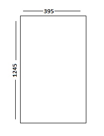 FLYSHELF 1245X395 DOOR - HORIZON GLOSS