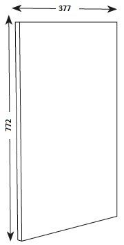 772X377X19MM END PANEL - AIRO GLOSS