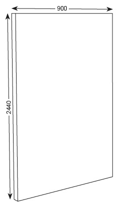 2440X900 END PANEL - AIRO GLOSS PAINTED ANY