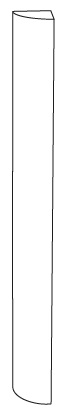 2400X50X50MM 1/4 ROUND COLUMN