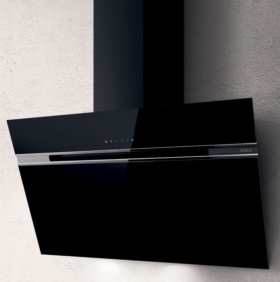 ASCENT LED 90CM BLACK VERTICAL HOOD