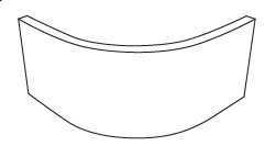 3M CURVED PLINTH - ASHBURY