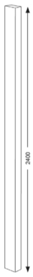 2420X100X50 VENEER BLOCK PILASTER - ASHBURY