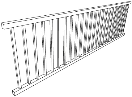 PLATE RACK LADDER RAIL - ASHBURY