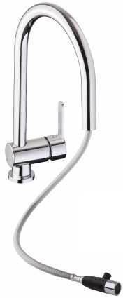 ABODE CZAR PULL OUT CHROME TAP