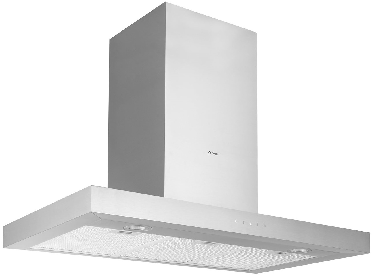 CAPLE 90CM BOX CHIMNEY HOOD S/S