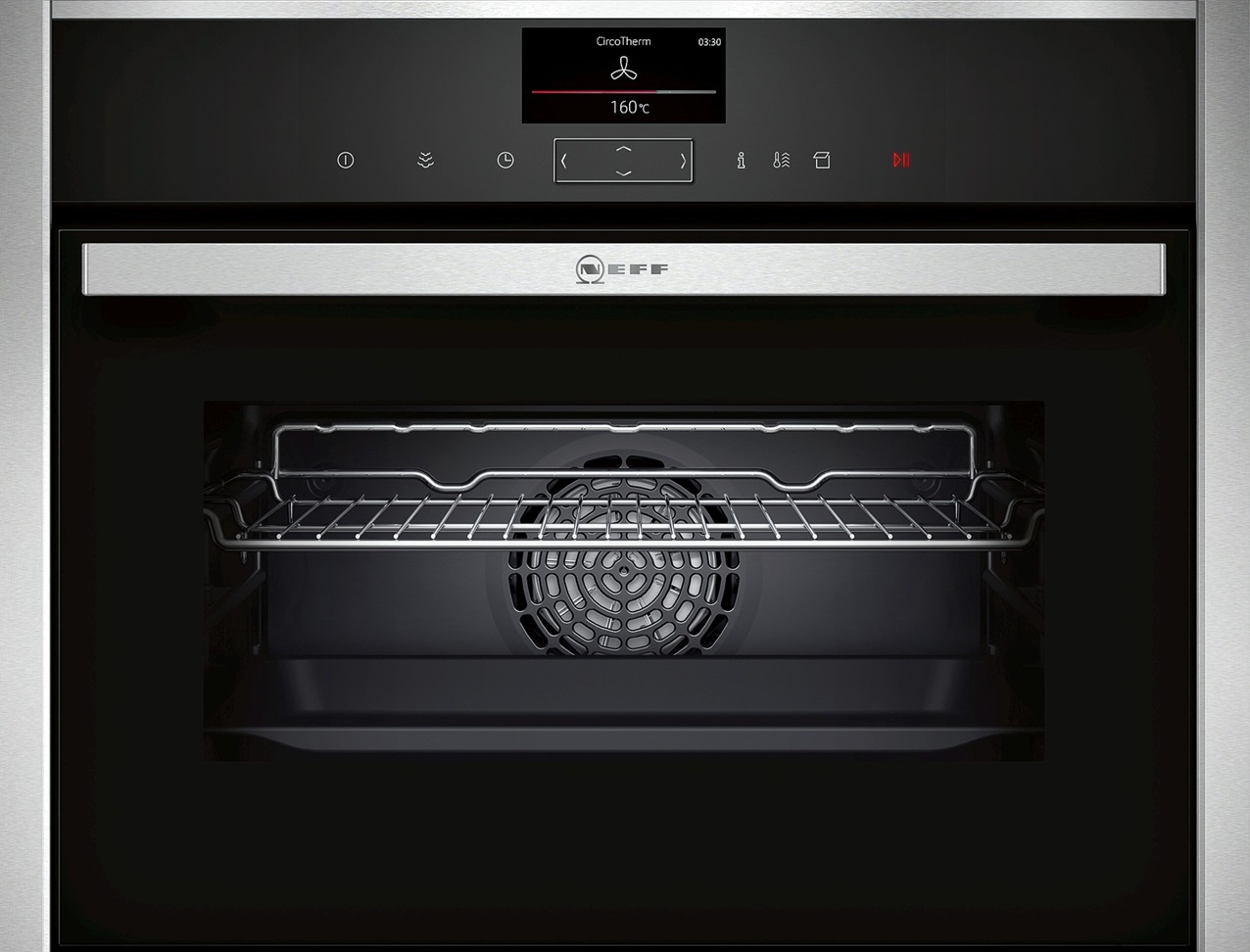 N90 NEFF COMPACT STEAM OVEN  BLACK WITH S/S HOME CONNECT