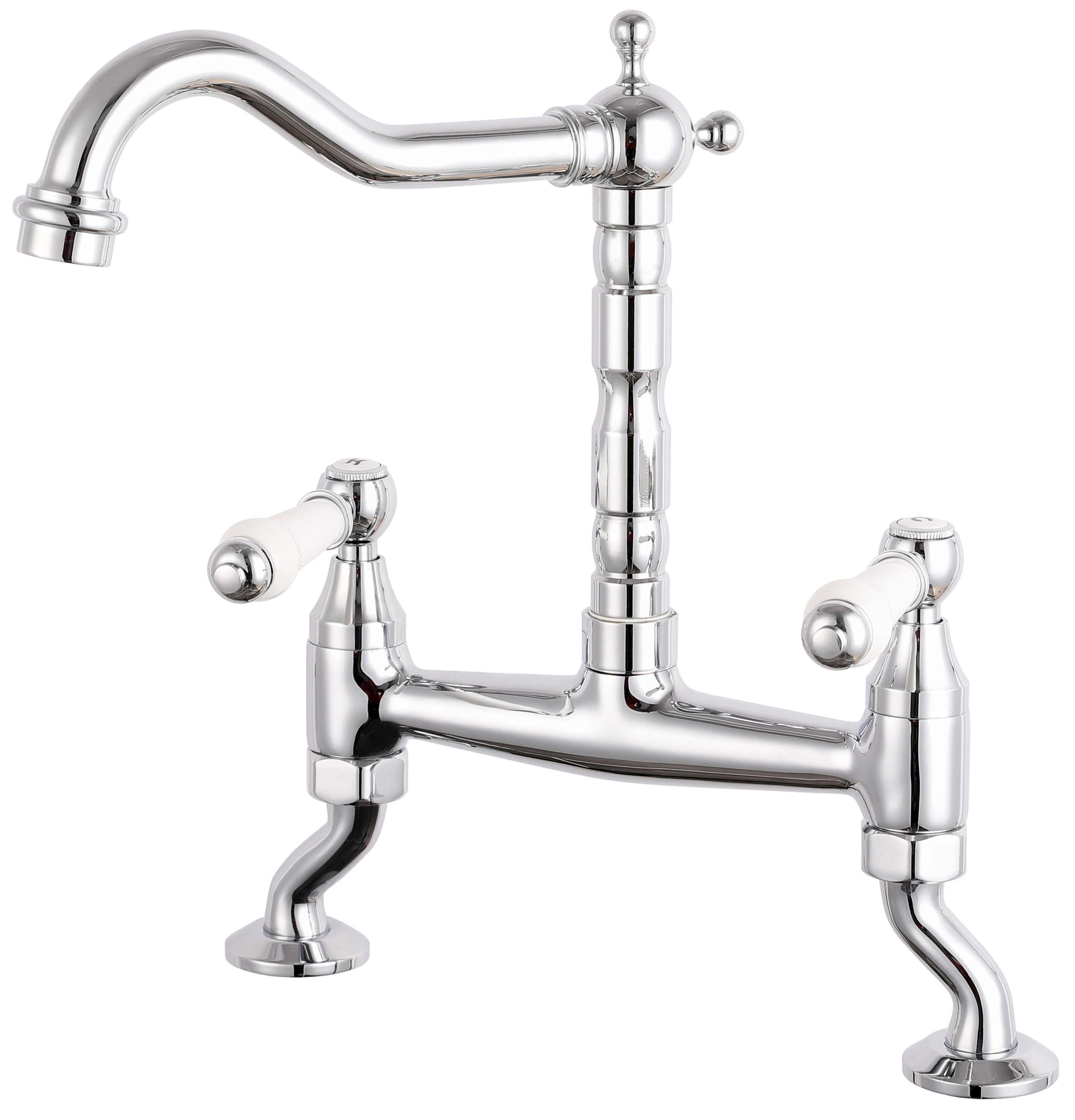 REGINOX SEGURA DUAL LEVER BRIDGE TAP - CHROME