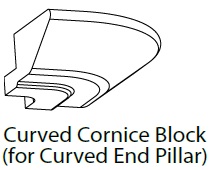 CURVED CORNICE BLOCK- CARTMEL