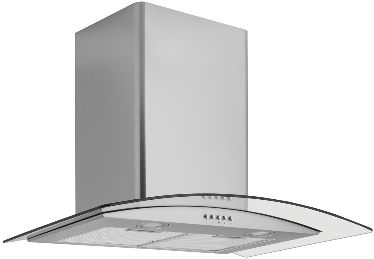 CAPLE 70CM CURVED GLASSS HOOD S/S