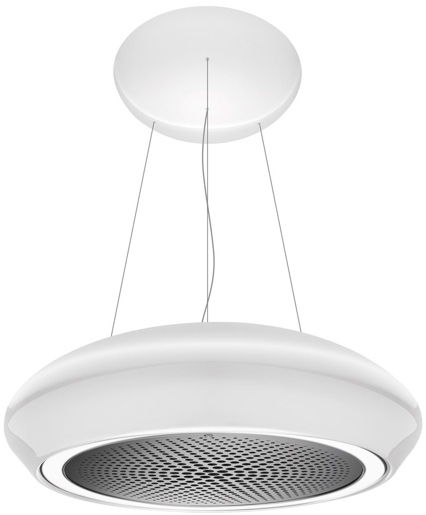 CAPLE ISLAND HOOD CERAMICA WHITE COLOURED 690MM