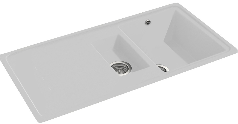CARRON DEBUT 150 1.5 BOWL GRANITE SINK POLAR WHITE