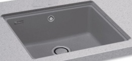 CARRON FIJI 100 SINGLE BOWL UNDERMOUNT GRANITE SINK - STONE GREY
