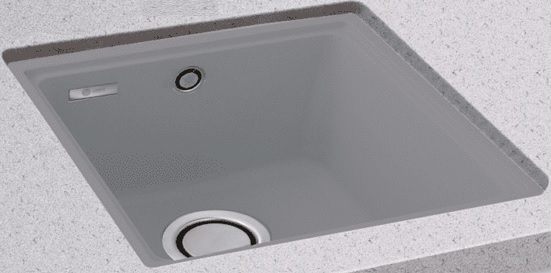 CARRON FIJI 90 SINGLE BOWL UNDERMOUNT GRANITE SINK - STONE GREY