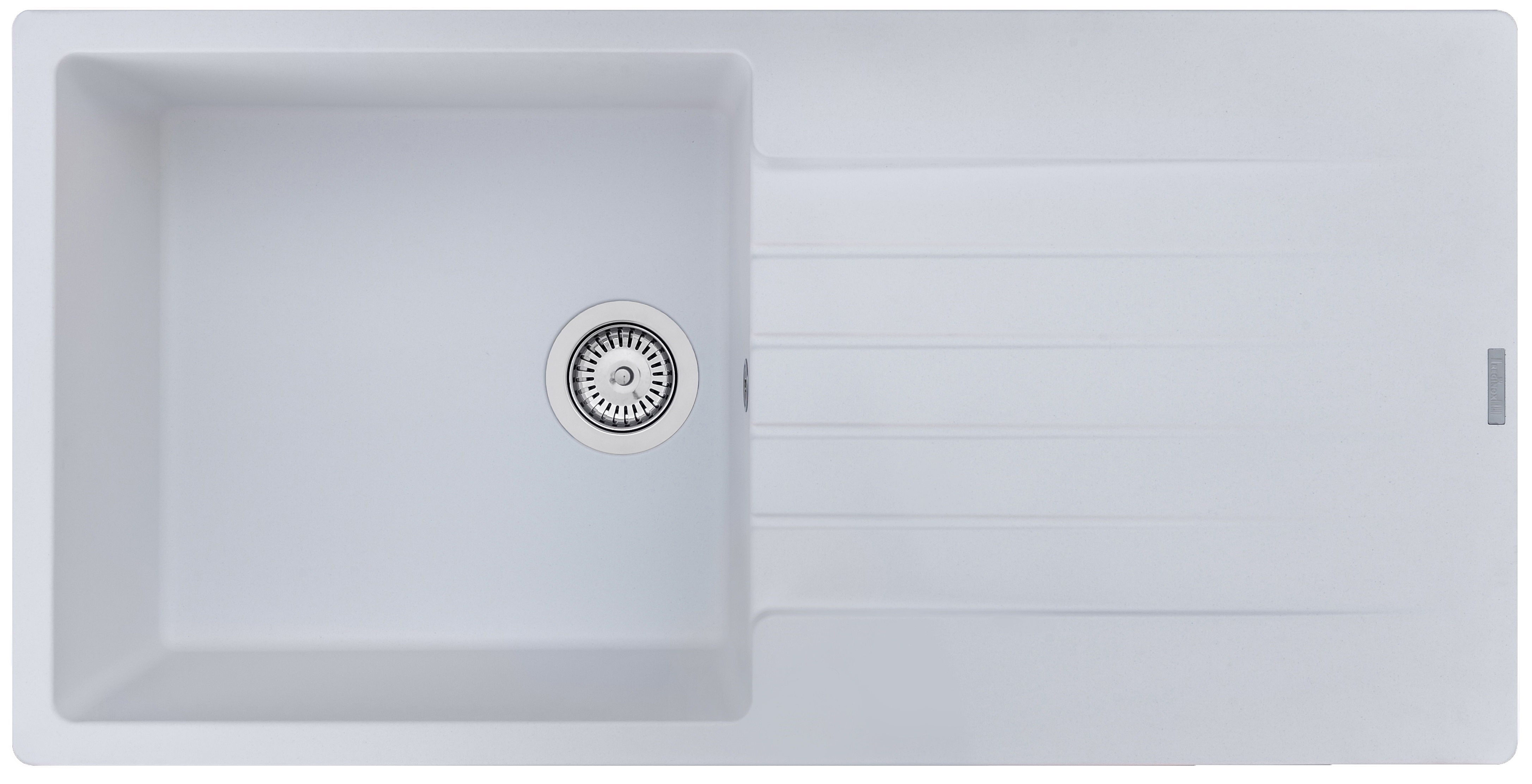 HARLEM 100 SINGLE BOWL GRANITE SINK - POLAR WHITE