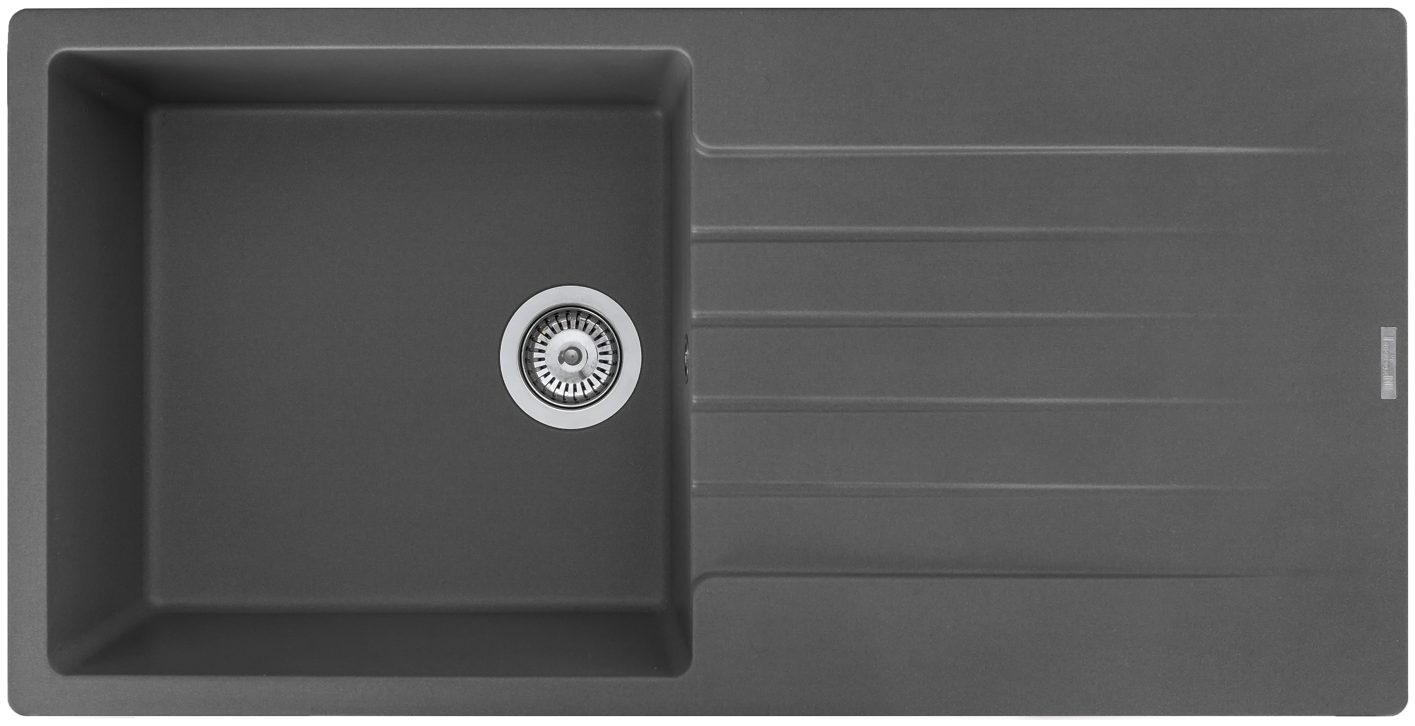 HARLEM 100 SINGLE BOWL GRANITE SINK - STONE GREY