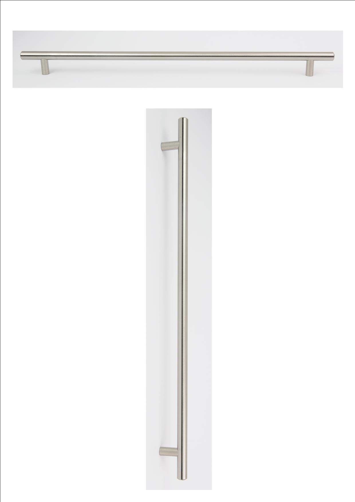 STEEL T BAR HANDLE 411MM (352MM CENTRES) - OLD CODE HS03