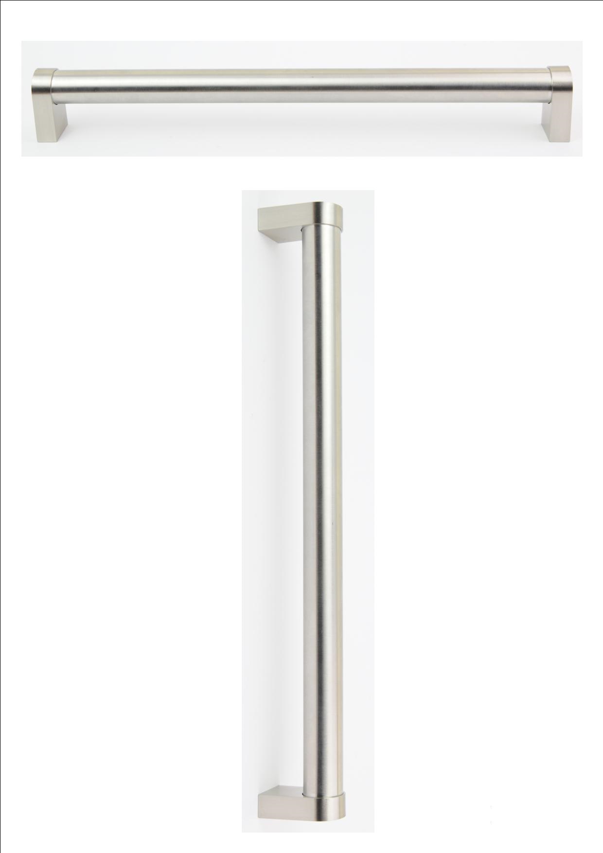 BIG BOSS HANDLE POLISHED STEEL 335MM (320MM CENTRES) - OLD CODE HS30