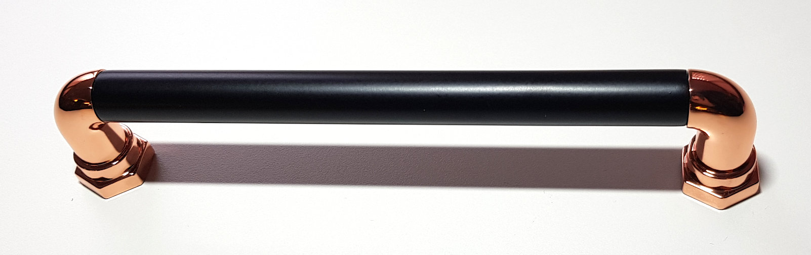 STEAMPUNK HANDLE BLACK & COPPER 180MM (160MM CENTRES)