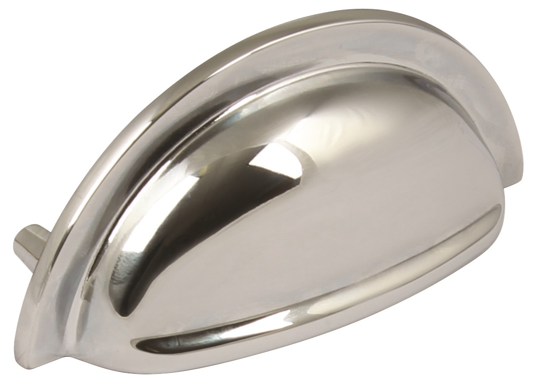 POLISHED CHROME CUP 92MM (76MM CENTRES) - OLD CODE HS61