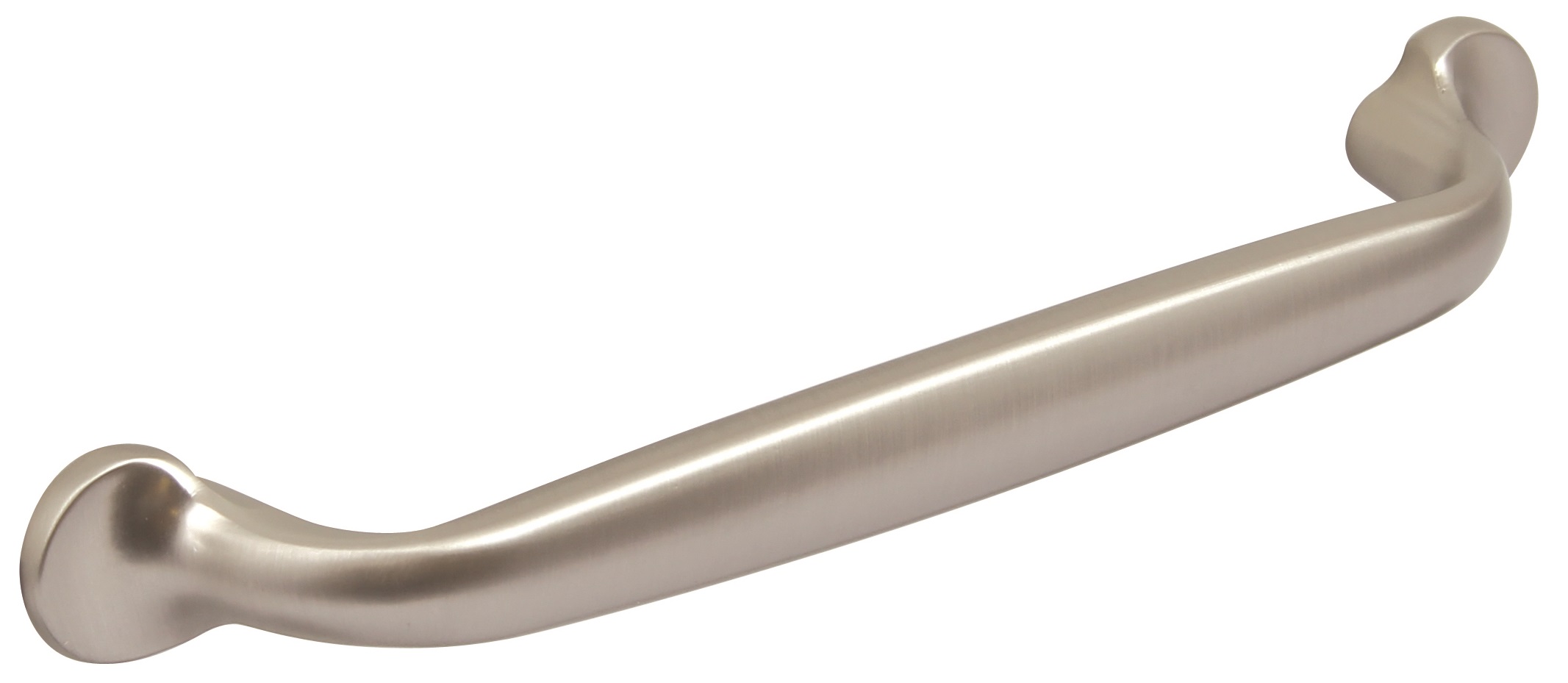 SATIN STEEL BOW HANDLE 162MM (128MM CENTRES) - OLD CODE HS68