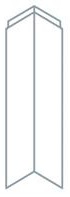 INTERNAL CORNER POST 715X72X22MM - LEGNO
