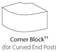 CORNER BLOCK LUCENTE MATT ANTHRACITE