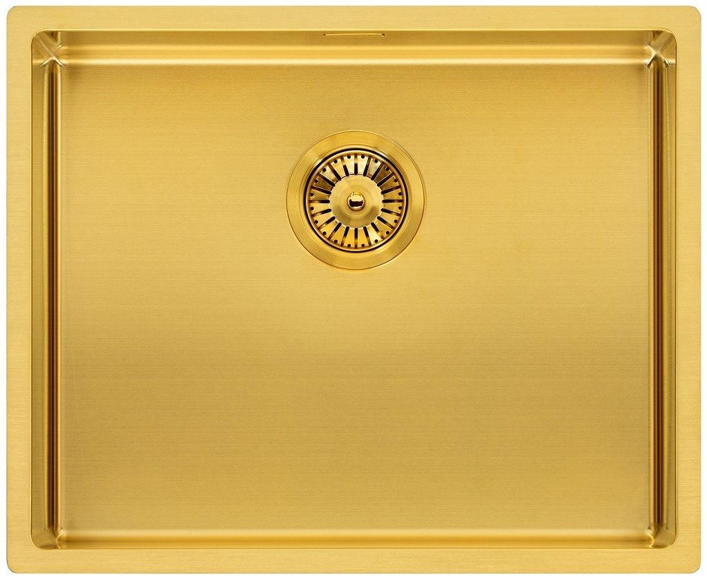 MIAMI 50 SINGLE BOWL SINK - GOLD EFFECT