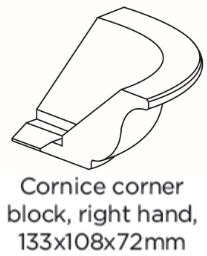 CORNICE BLOCK RIGHT HAND