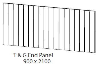 900X2100X20M T&G END PANEL