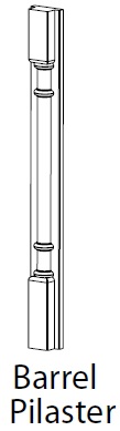 950X100X53MM BARREL PILASTER