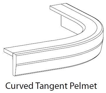 TANGENT EXTERNAL CURVED PELMET