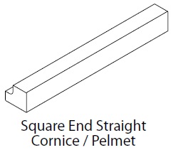 STRAIGHT CORNICE/PELMET 3M