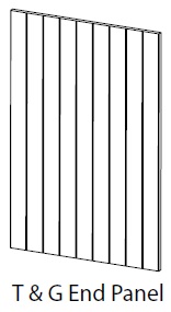 900X650X20MM T&G END PANEL