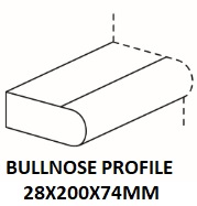 BULLNOSE PROFILE 200X74X28M