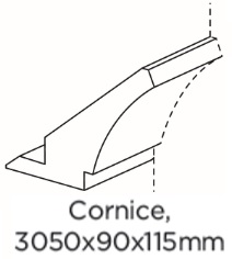 TANGENT 3M CORNICE