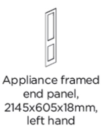 APLLIANCE FRAMED END LEFT HAND