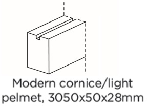 UNIVERSAL CORNICE/PELMET