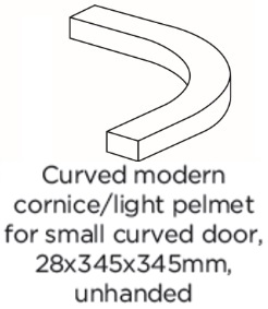 UNIVERSAL EXTERNAL CORNICE/PELMET