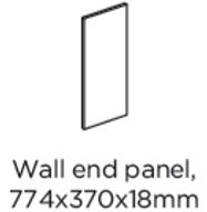 WALL END PANEL 774X370X18MM