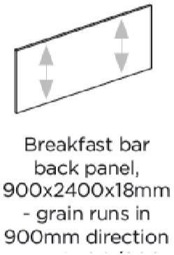 900X2400X18MM END PANEL