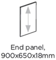 900X650X18MM END PANEL