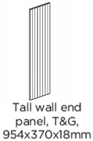 954X370X18MM T&G END PANEL