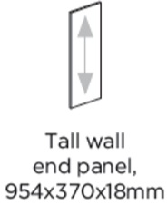 954X370X18MM END PANEL