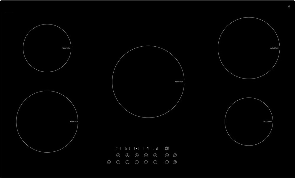PRIMA 90CM 5 RING INDUCTION HOB