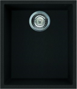 QUADRA 100 SQUARE BOWL GRANITE SINK -BLACK