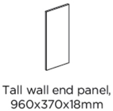 960X370X18MM END PANEL - PORTER